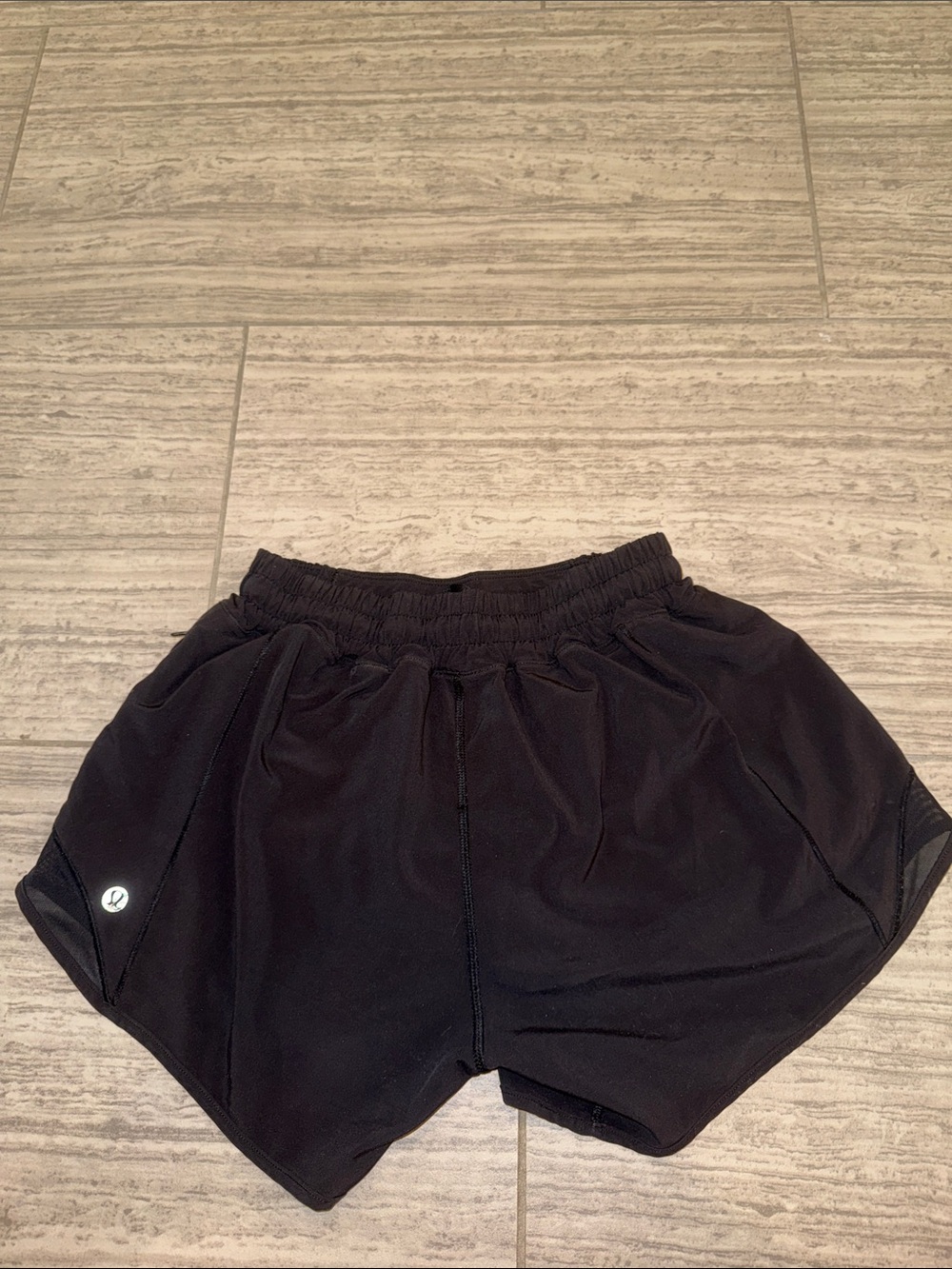lululemon athletica Black Women's Athletic Shorts with Reflective Accents - Picture 2 of 4